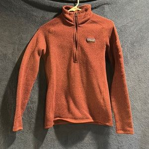 Patagonia better sweater 1/4 zip burgundy / plum